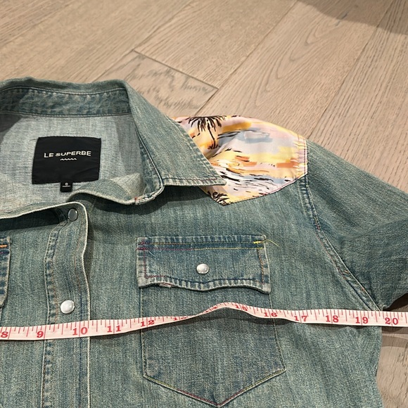 Le Superbe Surf Cowboy pearl snap Size 8/M - Picture 5 of 9